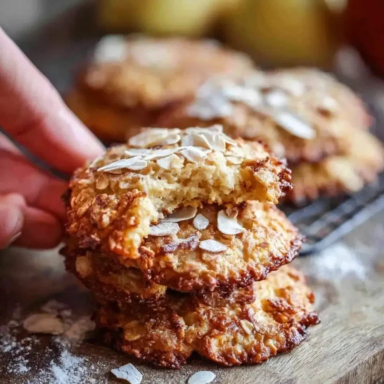 Apple and oatmeal cookies