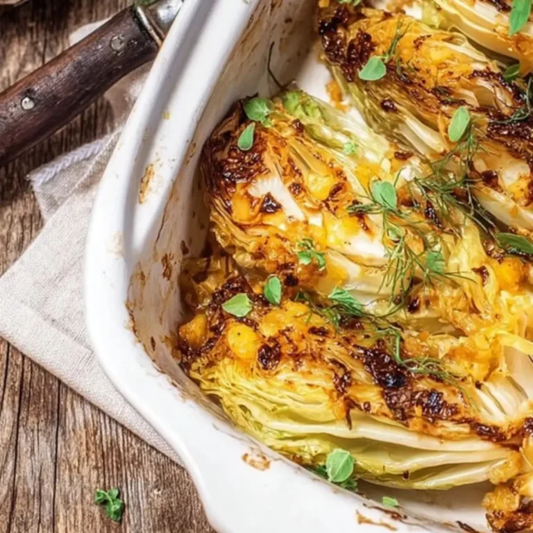Pointed cabbage from the oven