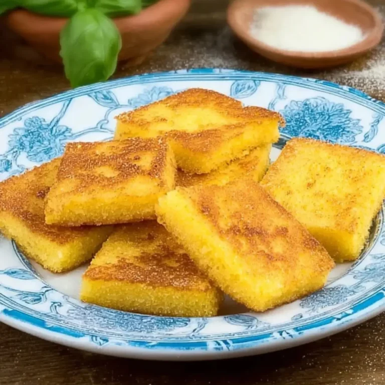 Semolina slices Polenta