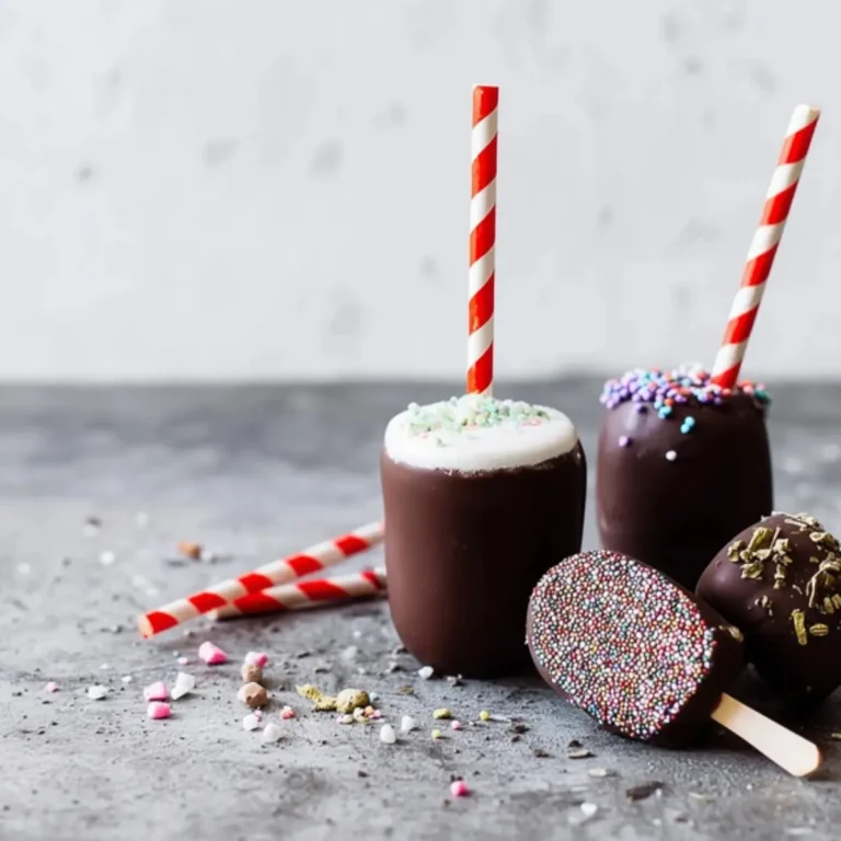 Spiced chocolate on a stick