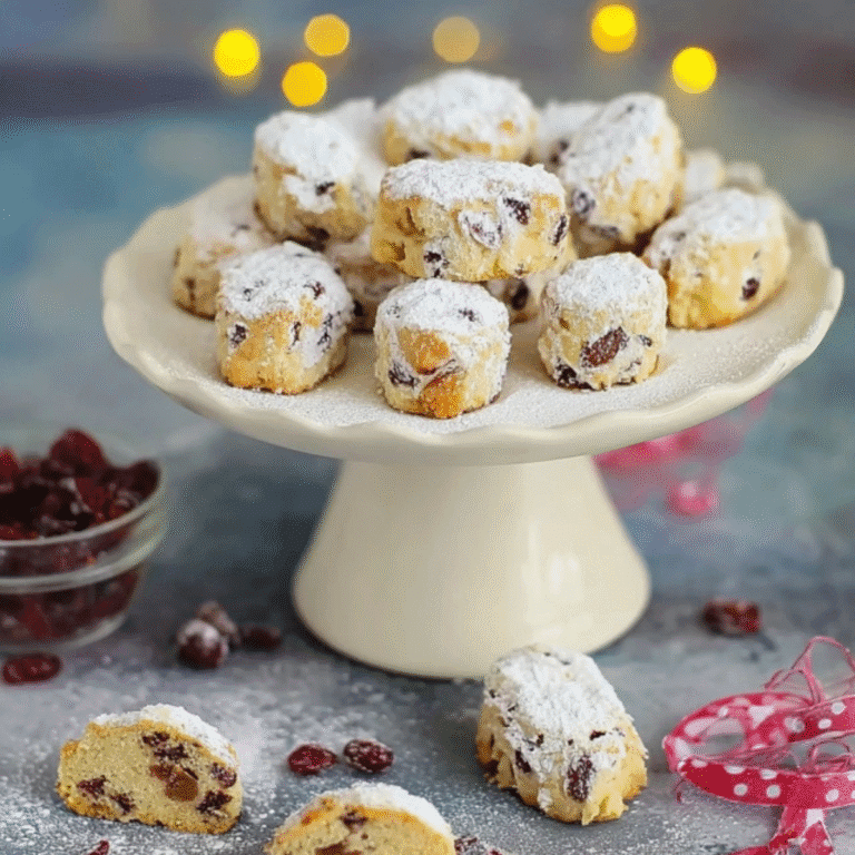 Stollen confectionery with cranberries