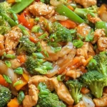 Gemüsepfanne mit Hähnchen