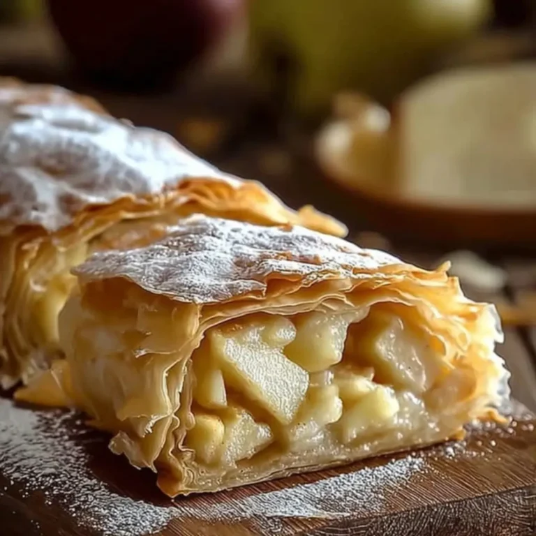 Viennese apple strudel