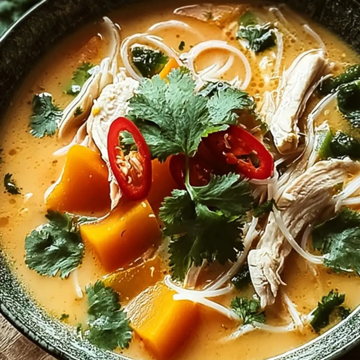 Thailändische Hühnersuppe