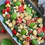Gnocchi Salat mit Feta und Tomaten