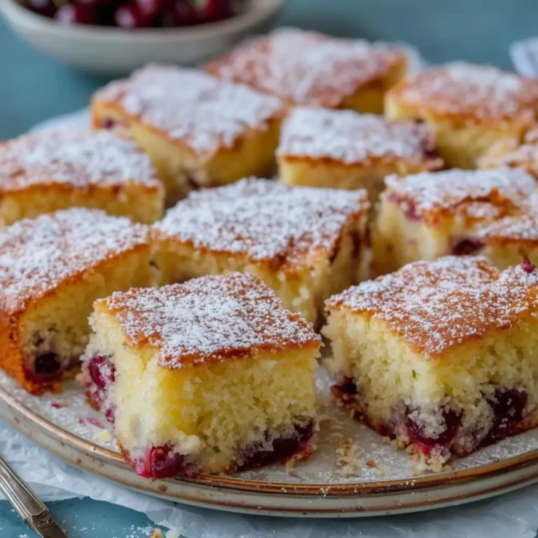 Buttermilchkuchen mit Kirschen