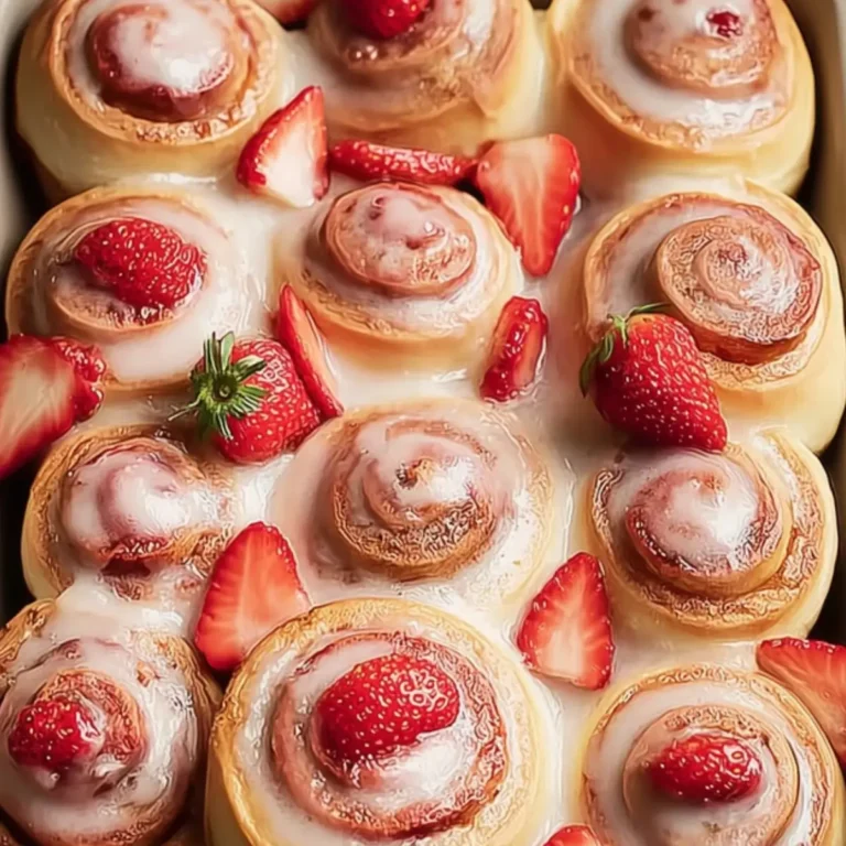 Erdbeer-Zimt-Schnecken
