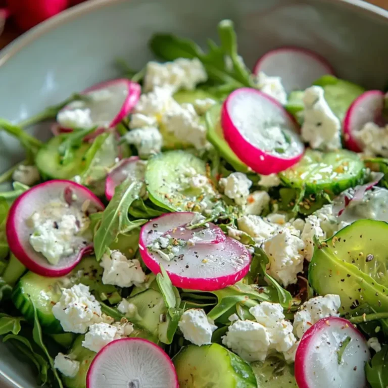 Frühlingssalat mit Radieschen & Joghurt-Dressing