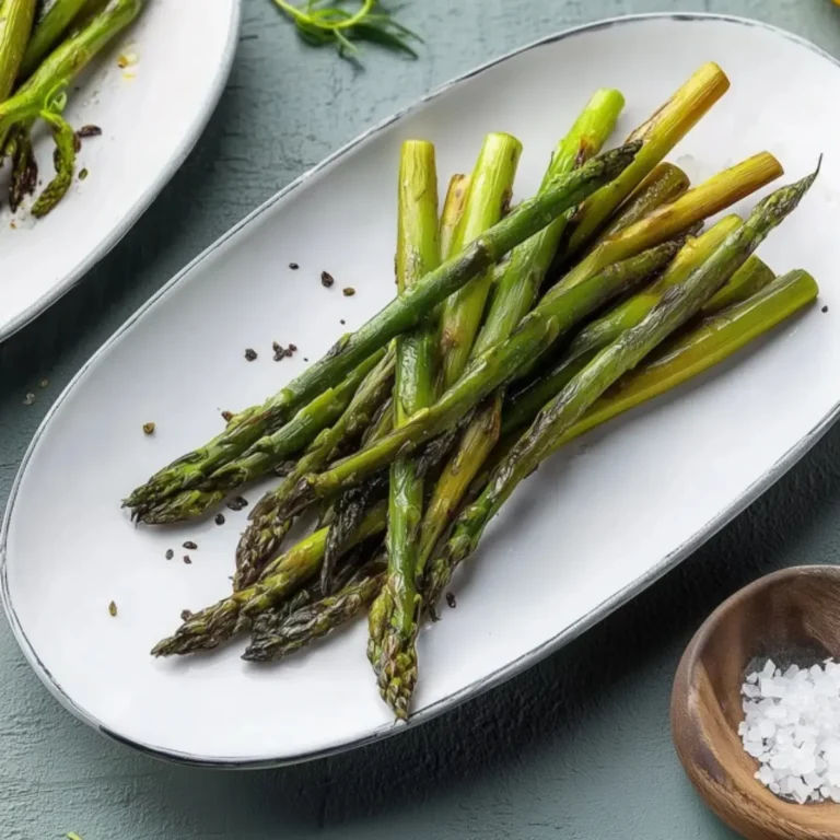 Gebratener grüner Spargel