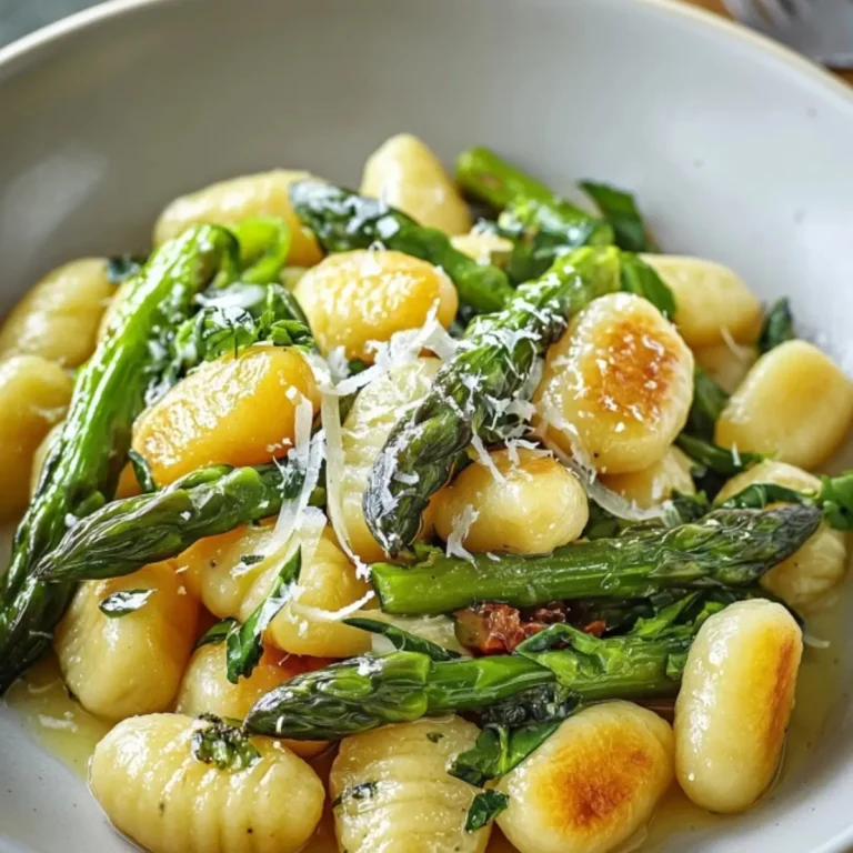Gnocchi mit grünem Spargel