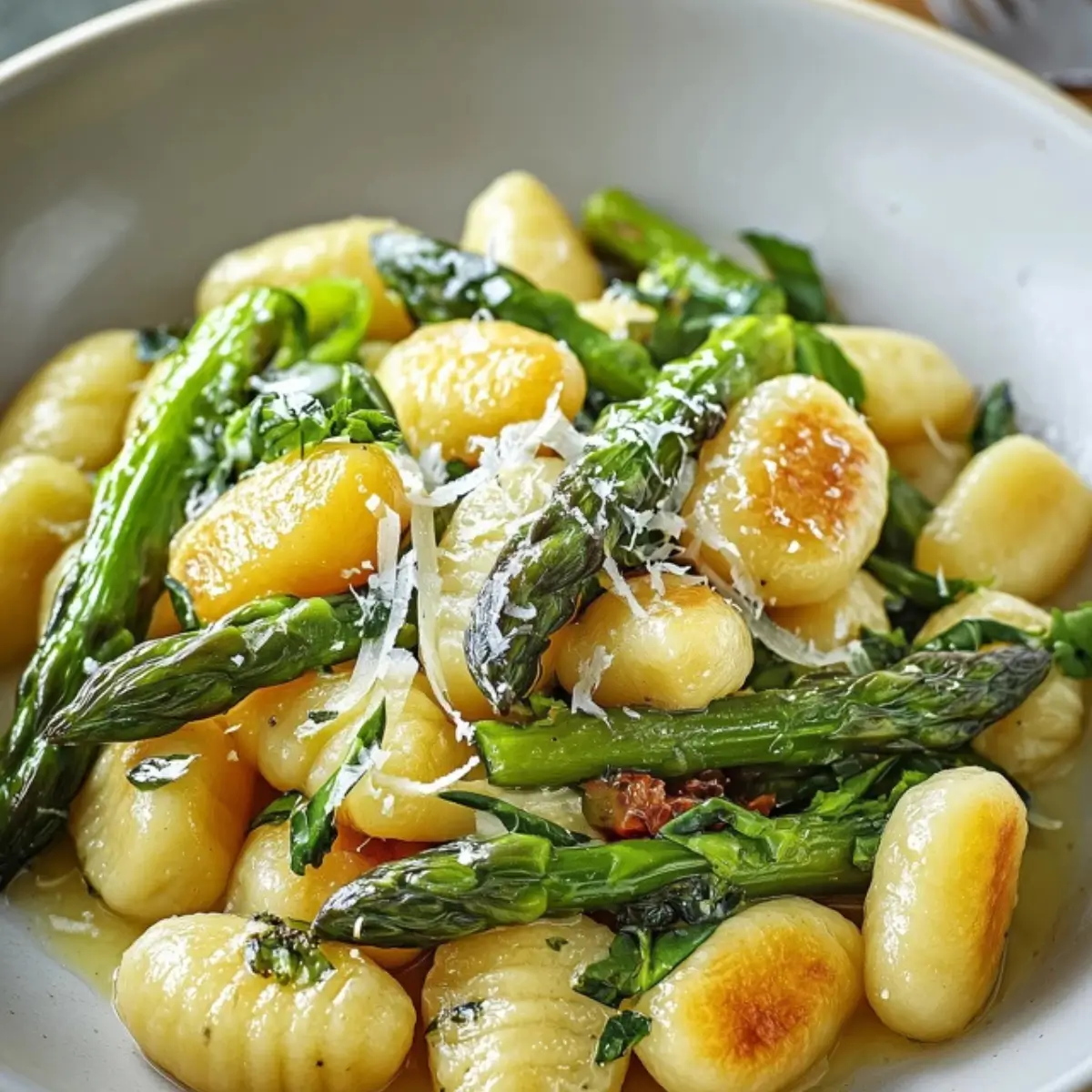 Gnocchi mit grünem Spargel