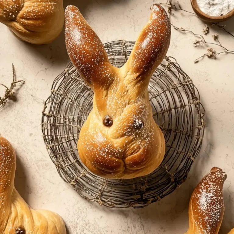 Osterhasen aus Germteig