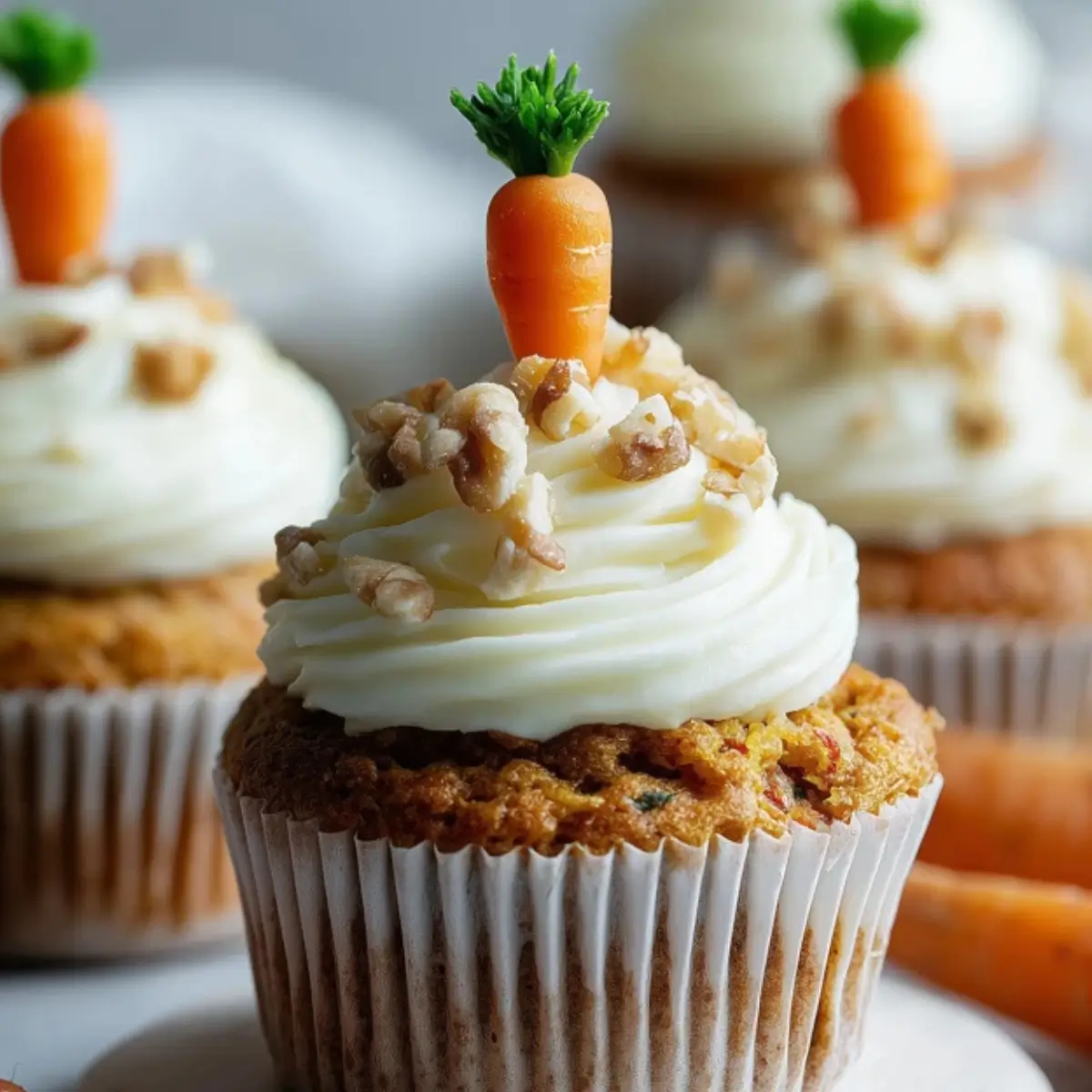 Ostermuffins mit Karotten & Frischkäse-Frosting