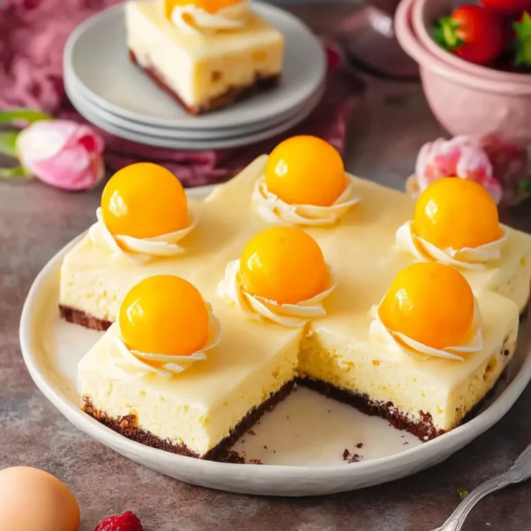 Spiegeleikuchen vom Blech