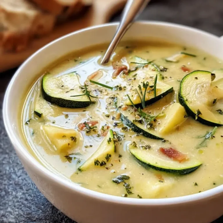 Cremige Zucchinisuppe