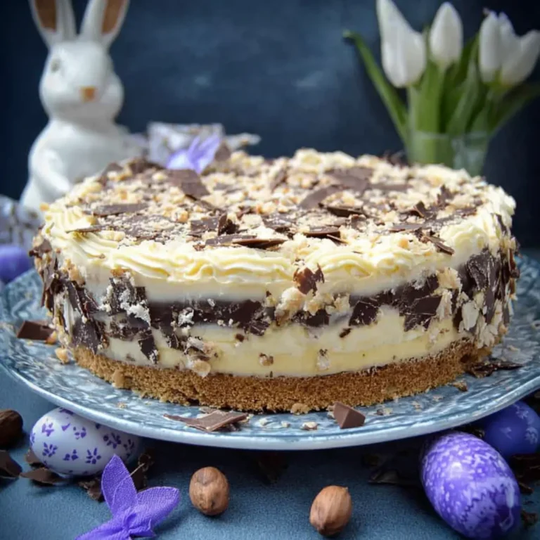 Eierlikörtorte mit Nussboden