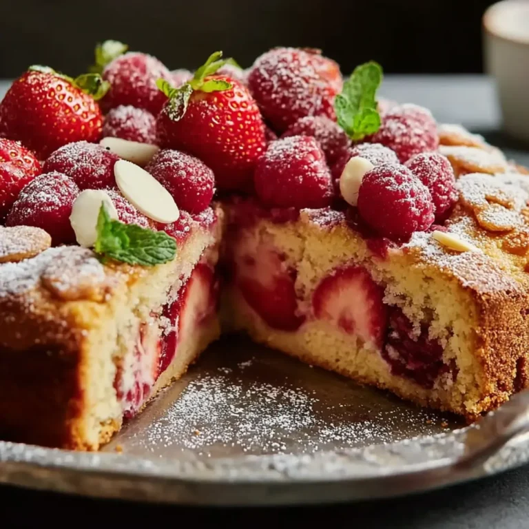 Erdbeer Mandelkuchen