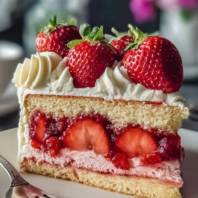 Erdbeere-Erdbeben-Kuchen mit Frischkäse-Frosting