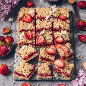 Erdbeerkuchen mit Streuseln