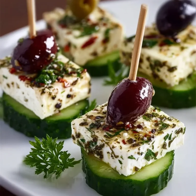 Feta Spieße Gurke
