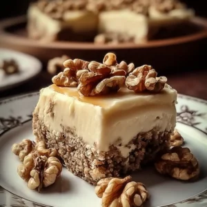 Friss dich dumm Kuchen mit Walnüssen