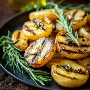 Gegrillte Kartoffeln mit Rosmarin und Olivenöl