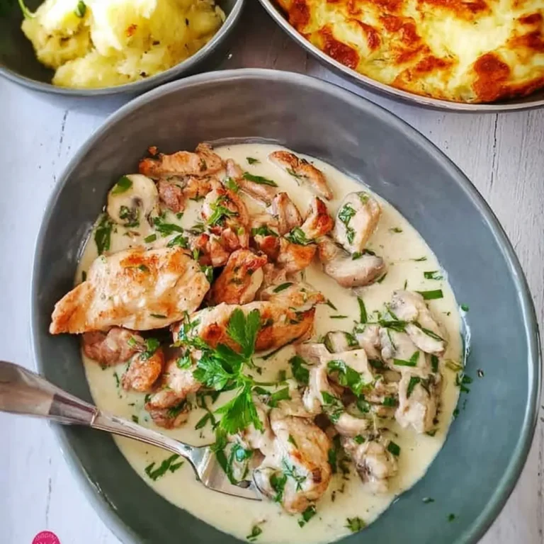Geschnetzeltes an Bärlauchsauce