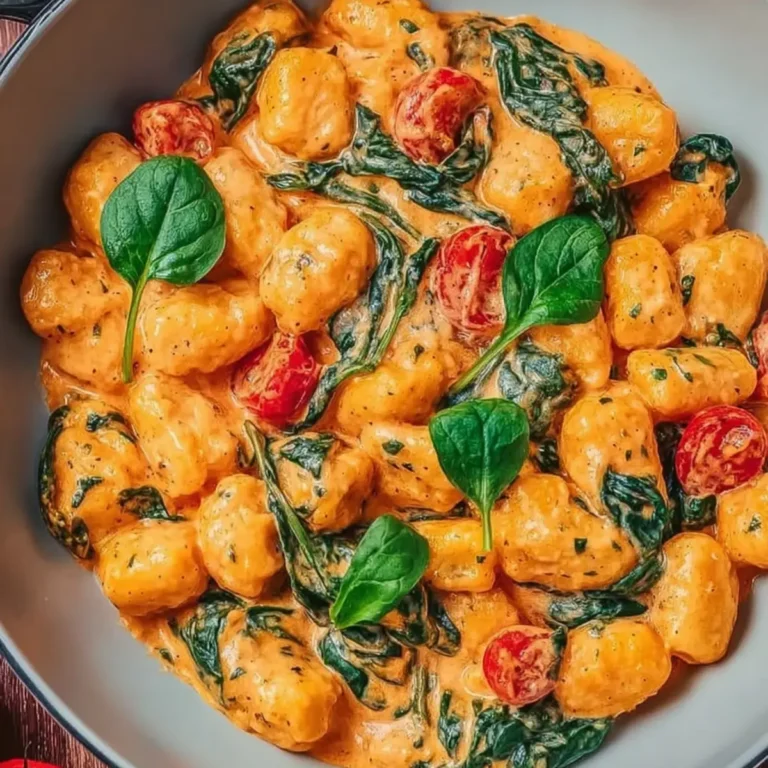 Gnocchi Pfanne mit Spinat