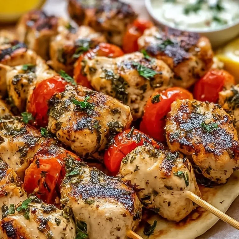 Griechisches Hähnchen Souvlaki