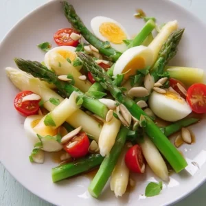 Grüner Spargelsalat mit Balsamico Vinaigrette