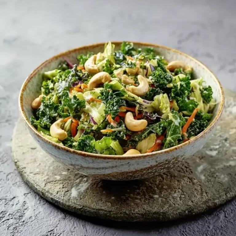 Grünkohlsalat mit Cashewkernen