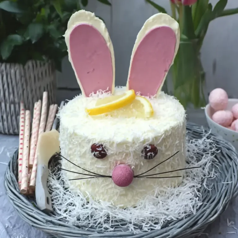 Hasentorte mit Zitronen Quarksahnecreme