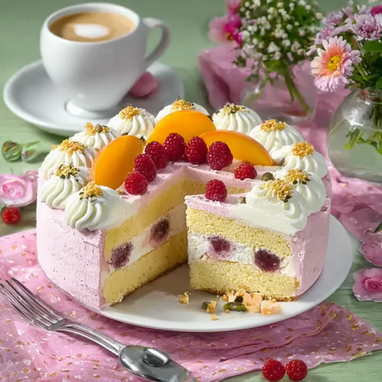 Himbeer Pfirsich Torte