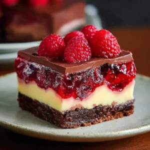 Himbeerkuchen mit Schokopudding
