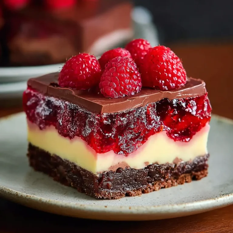 Himbeerkuchen mit Schokopudding