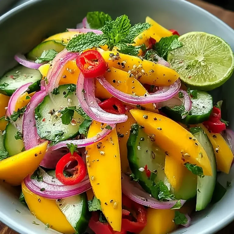 Mango Salat mit frischer Limette