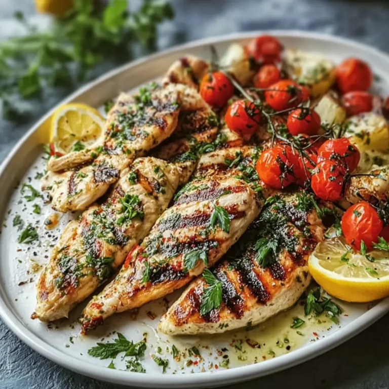 Mediterraner Kräuterbelag gegrilltes Hähnchen