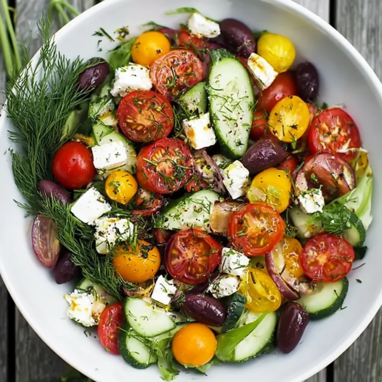 Mediterraner Salat zum Grillen