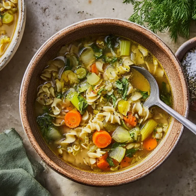 Nudelsuppe mit Gemüse
