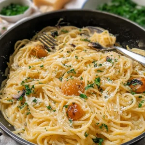 One Pot Knoblauch Käse Pasta