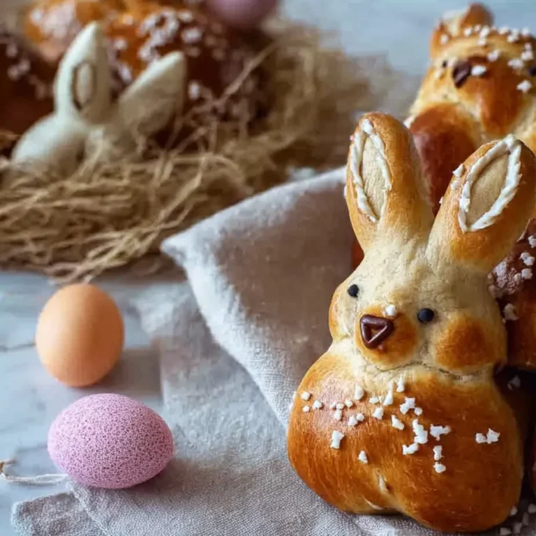 Osterhasen aus Germteig/Hefeteig