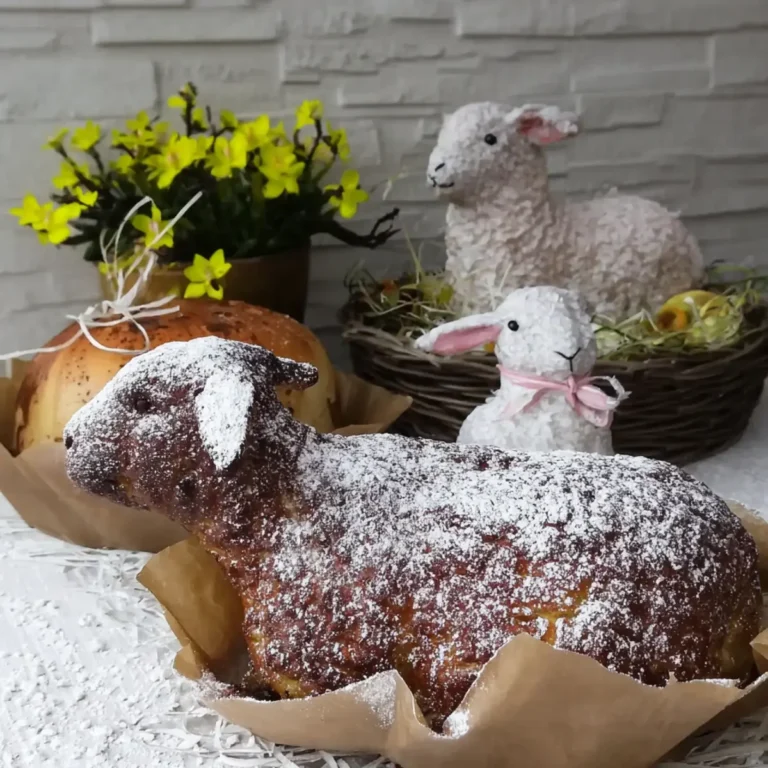 Osterlamm backen in Hell und Dunkel