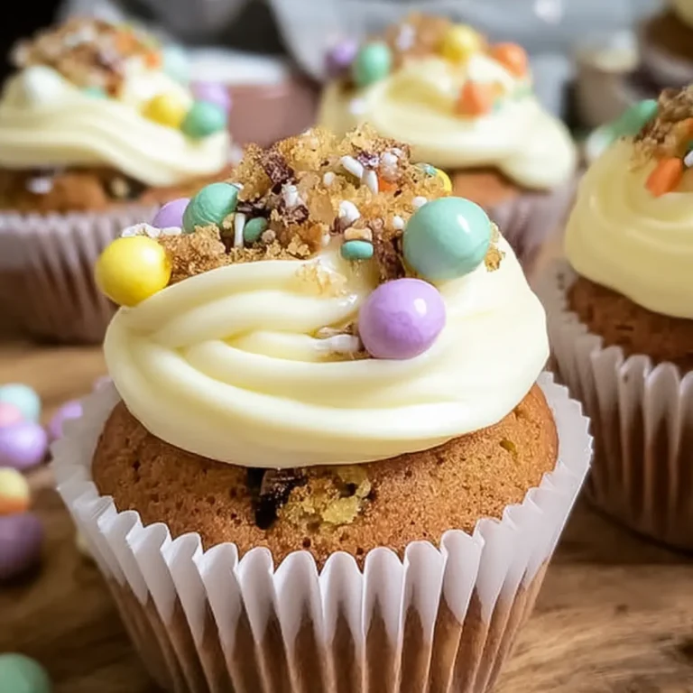 Ostermuffins mit zitronigem Frischkäse Frosting