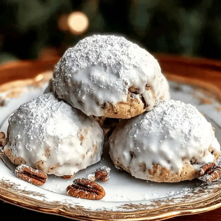 Pekannuss Schneeball Kekse