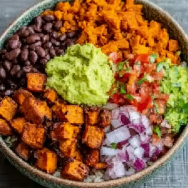 Süßkartoffel Burrito Bowl