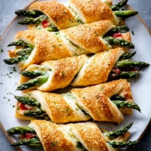 Spargel Blätterteig Päckchen