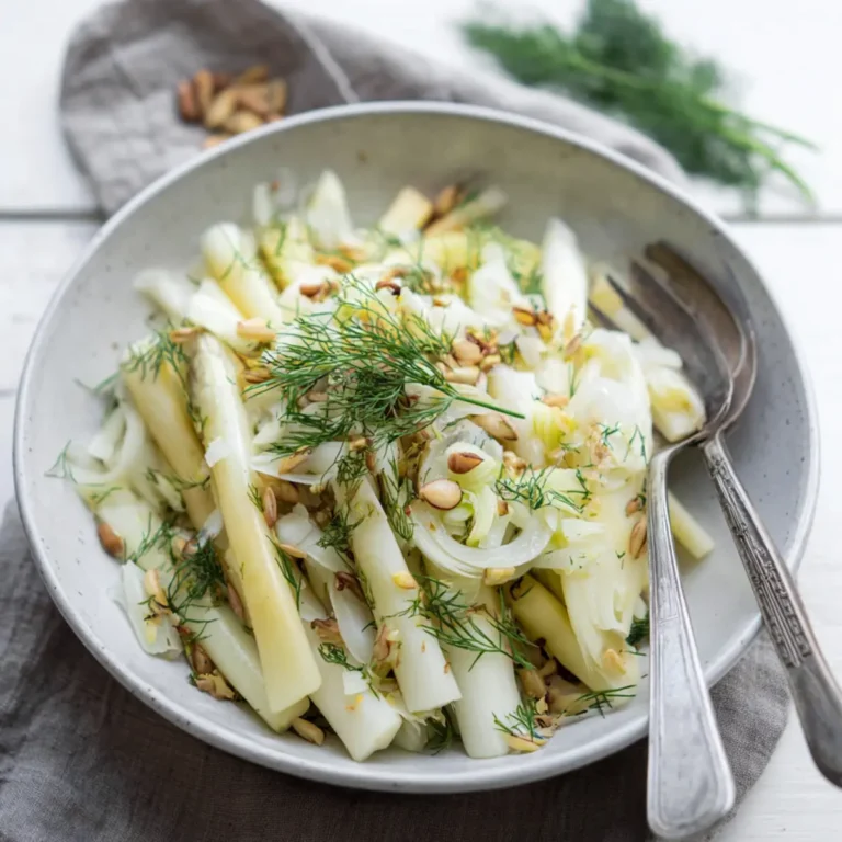 Spargel Salat mit Fenchel