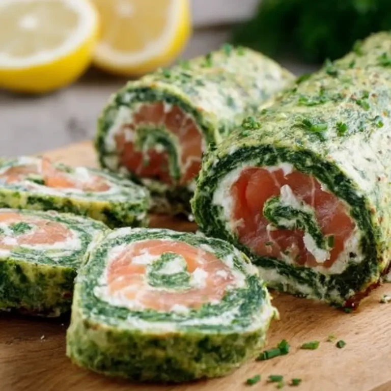 Spinat Lachs Rolle