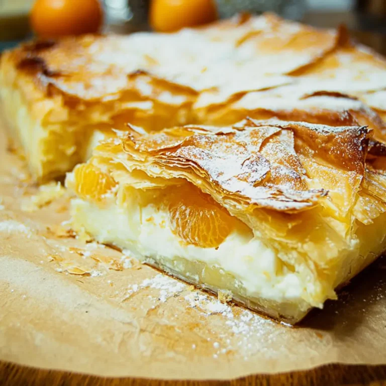 Strudel mit Quark und Mandarinen