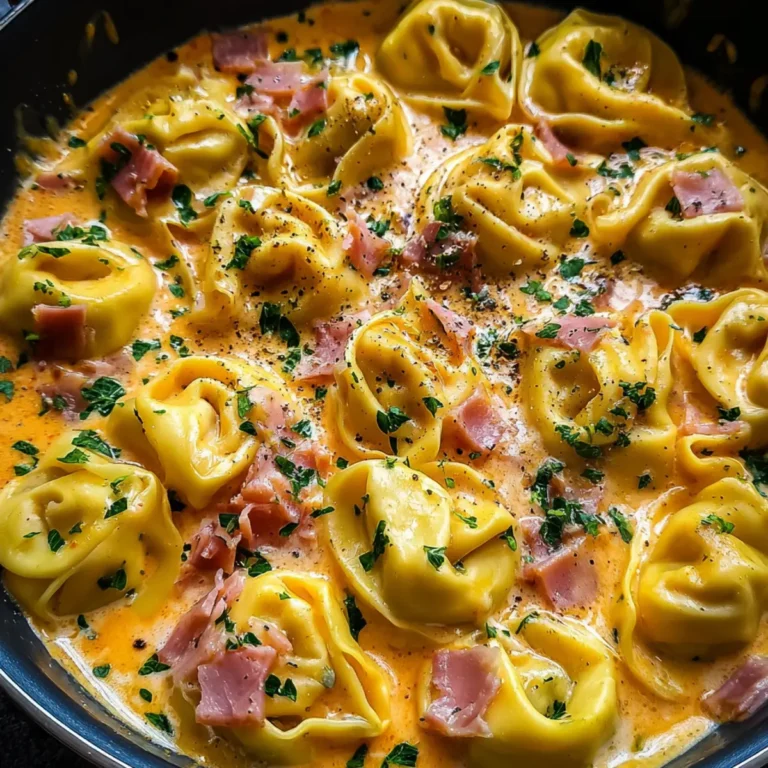 Tortellini mit Schinken Käse Soße